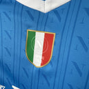 Camisa Napoli Home 2025/26 - EA7 Torcedor Masculina - Azul/Branca
