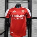 Camisa Arsenal Home 2025/26 - Adidas Jogador Masculina - Vermelha/Branca