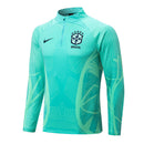 Conjunto Half Ziper Seleção Brasil 2022/23 - Nike Jaqueta + Calça - Vede/Azul