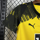 Conjunto Kit Infantil Borussia Dortmund Home 2025/26 - Puma Torcedor - Amarela/Preta
