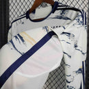 Camisa Manga Longa Seleção Itália Away 2023/24 - Adidas Torcedor Masculina - Branca/Azul