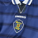 Camisa Seleção Escócia Home 1998\00 - Umbro Retrô Masculina - Azul/Preta