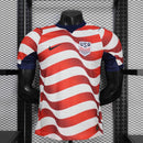 Camisa Seleção EUA Home 2026/27 - Nike Jogador Masculina - Branca/Vermelha
