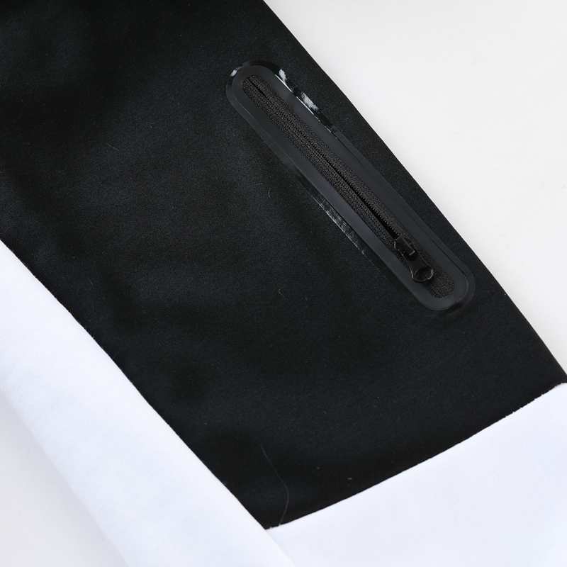 Kit Conjunto Nike Tech Fleece - Jaqueta e Calça- Branca/Preta