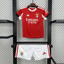 Conjunto Kit Infantil Benfica Home 2025/26 - Adidas Torcedor - Vermelha/Branca