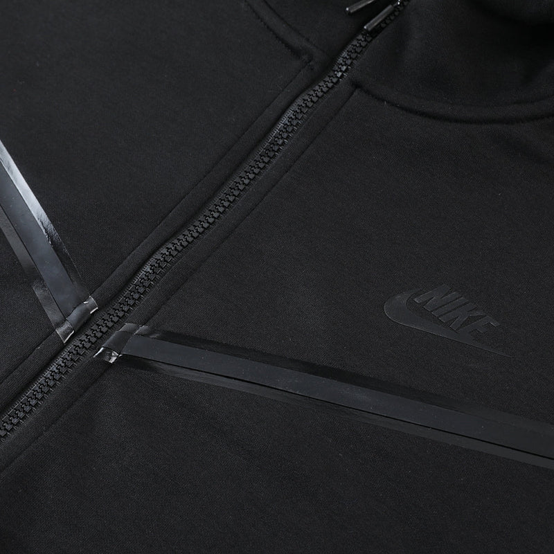 Kit Conjunto Nike Tech Fleece - Jaqueta e Calça- Preta