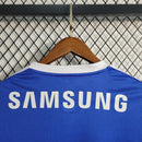 Camisa Palmeiras Manga Longa 2014/15 - Adidas Retrô Masculina - Azul/Branca