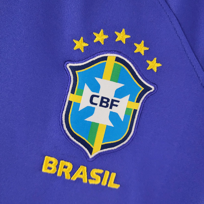 Camisa Seleção Brasil Away 2022 - Nike Torcedor Feminina - Azul/Verde