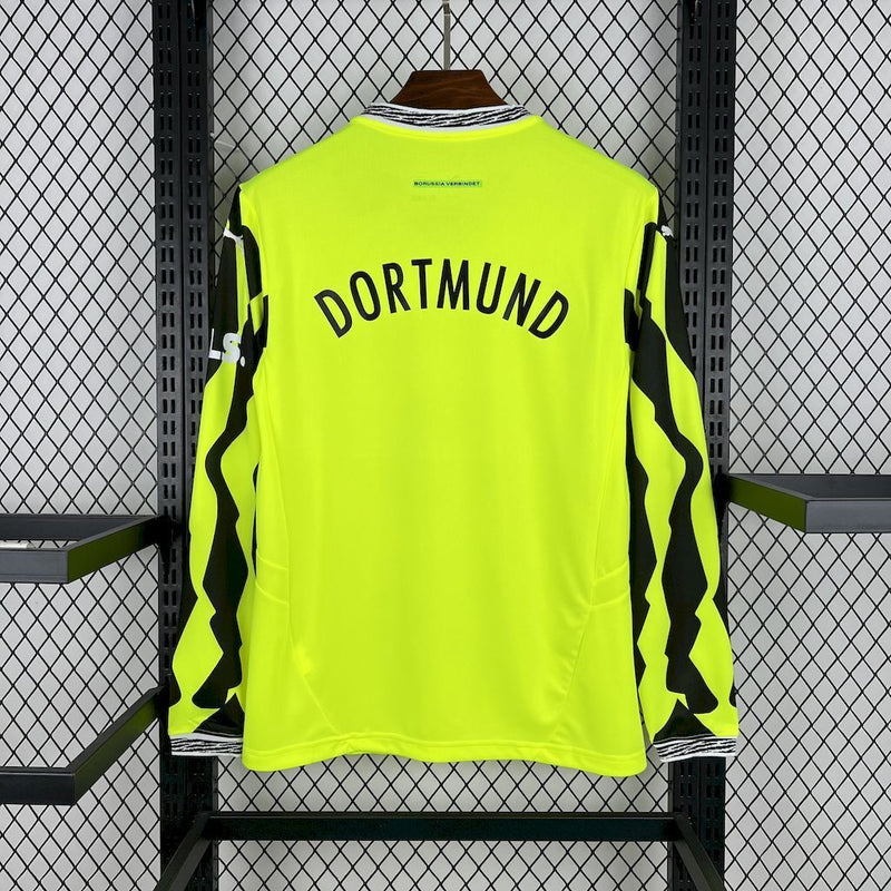 Camisa Manga Longa Borussia Dortmund Edição Especial 2025/26 - Puma Torcedor Masculina - Amarela/Preta