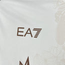 Camisa Pronta Entrega Napoli Away 2025/26 - EA7 Torcedor Masculina - Creme/Marrom