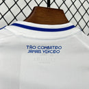 Conjunto Kit Infantil Cruzeiro Away 2026/27 - Adidas Torcedor - Branca/Azul