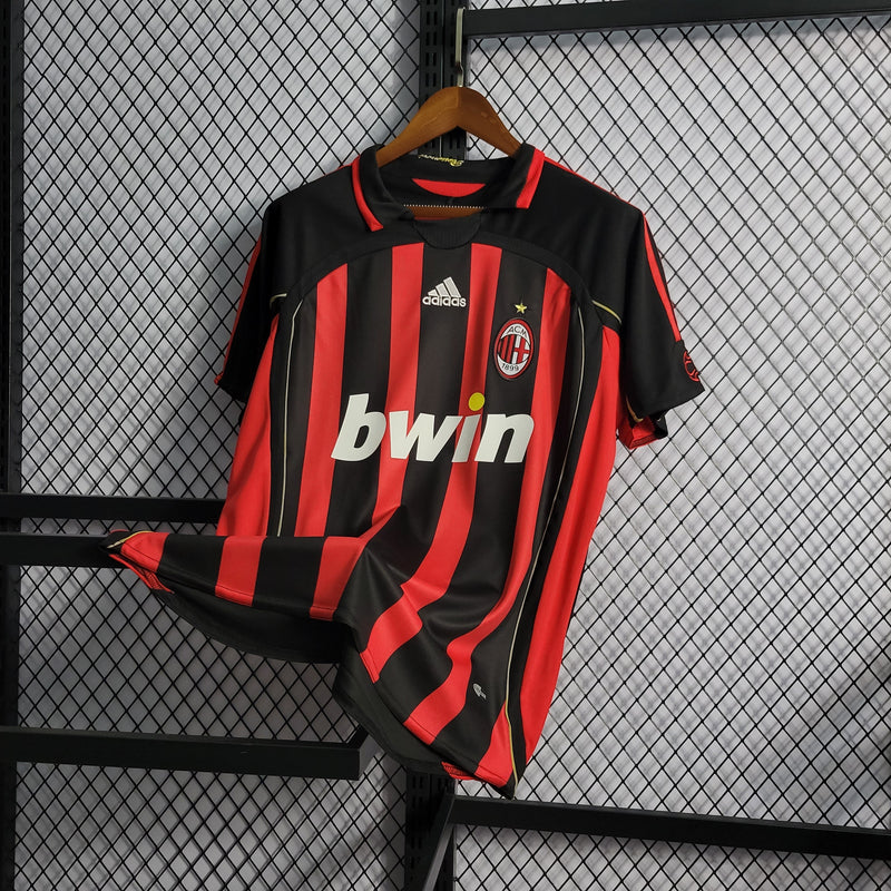 Camisa Pronta Entrega Manchester United Home 2006/07 - Adidas Retrô Masculina - Preta/Vermelha + KAKA' N°22 + Frete Grátis