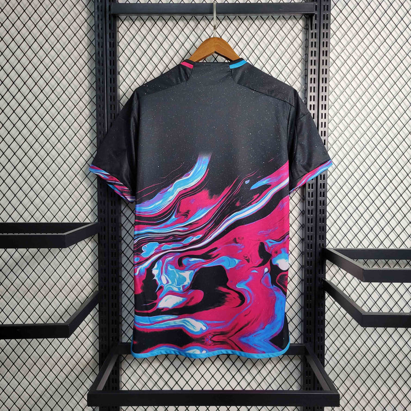 Camisa Seleção Argentina Comemorativa 2023/24 - Adidas Torcedor Masculina - Preta/Rosa