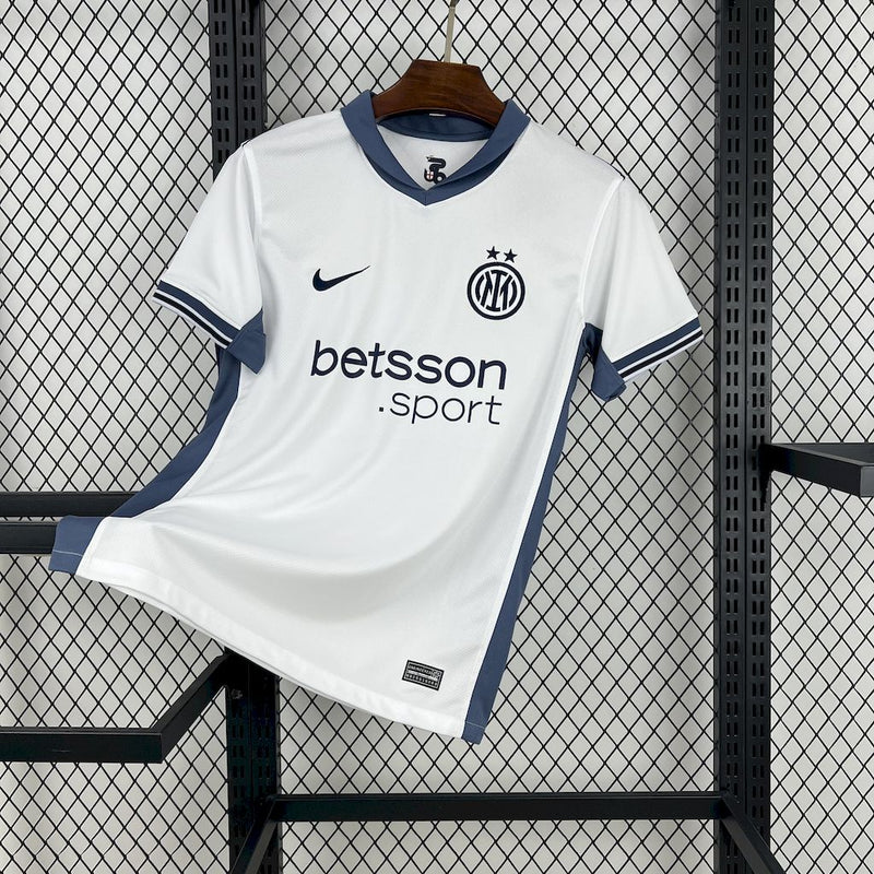 Camisa Inter de Milão Away 2024/25 - Nike Torcedor Masculina - Branca/Azul