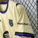 Camisa Pronta Entrega Barcelona Away 2025/26 - Nike Torcedor Masculina - Creme/Azul