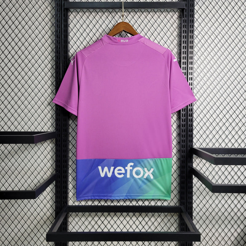 Camisa Milan Third 2023/24 - Puma Torcedor Masculina - Rosa/Verde