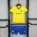 Conjunto Kit Infantil Palmeiras Third 2025/26 - Puma Torcedor - Amarela/Azul