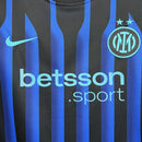 Conjunto Kit Infantil Inter de Milão Home 2025/26 - Nike Torcedor - Preta/Azul