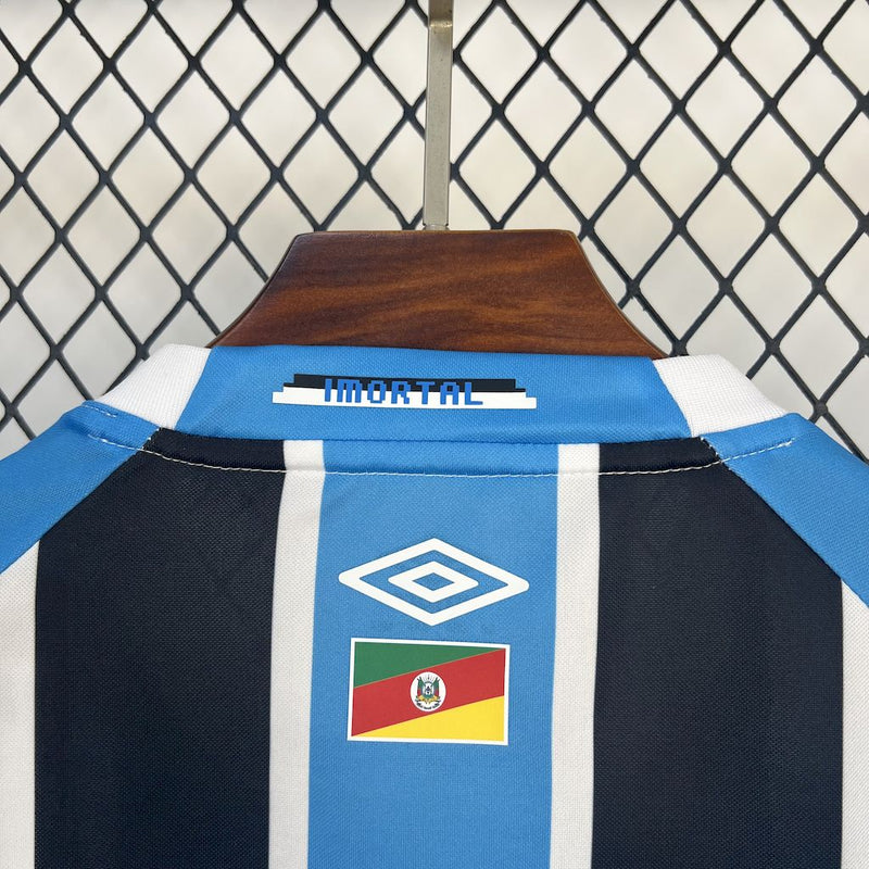 Camisa Grêmio Home 2025/26 - Umbro Torcedor Masculina - Azul/Preta