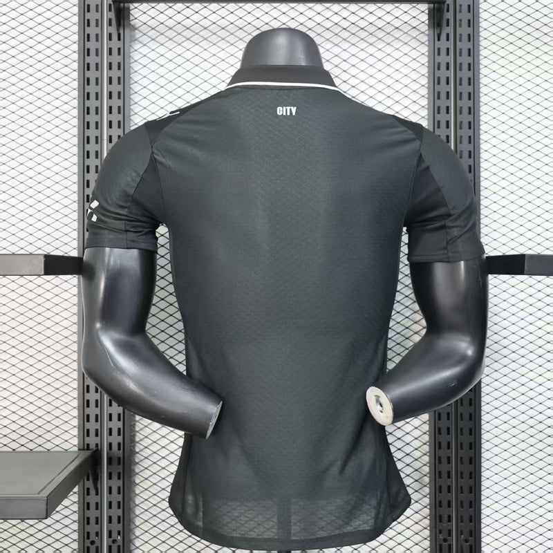 Camisa Manchester City Black 2025/26 - Puma Jogador Masculina - Preta/Branca