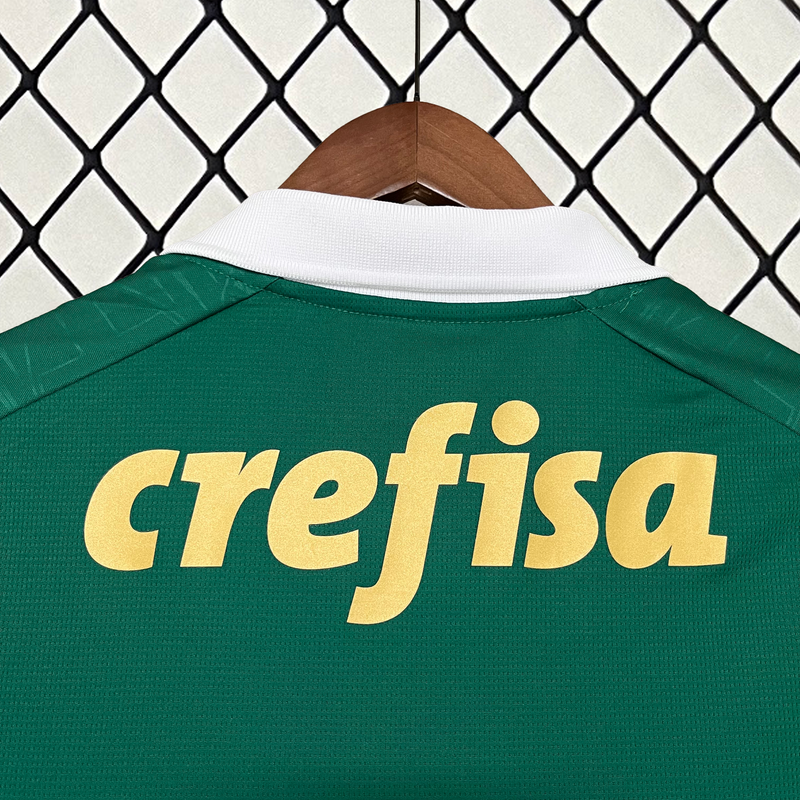 Camisa Palmeiras Home  2024/25 - Puma Torcedor Masculina - Verde/Dourado