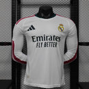 Camisa Real Madrid Manga Longa Home 2026/27 - Adidas Jogador Masculina - Branca
