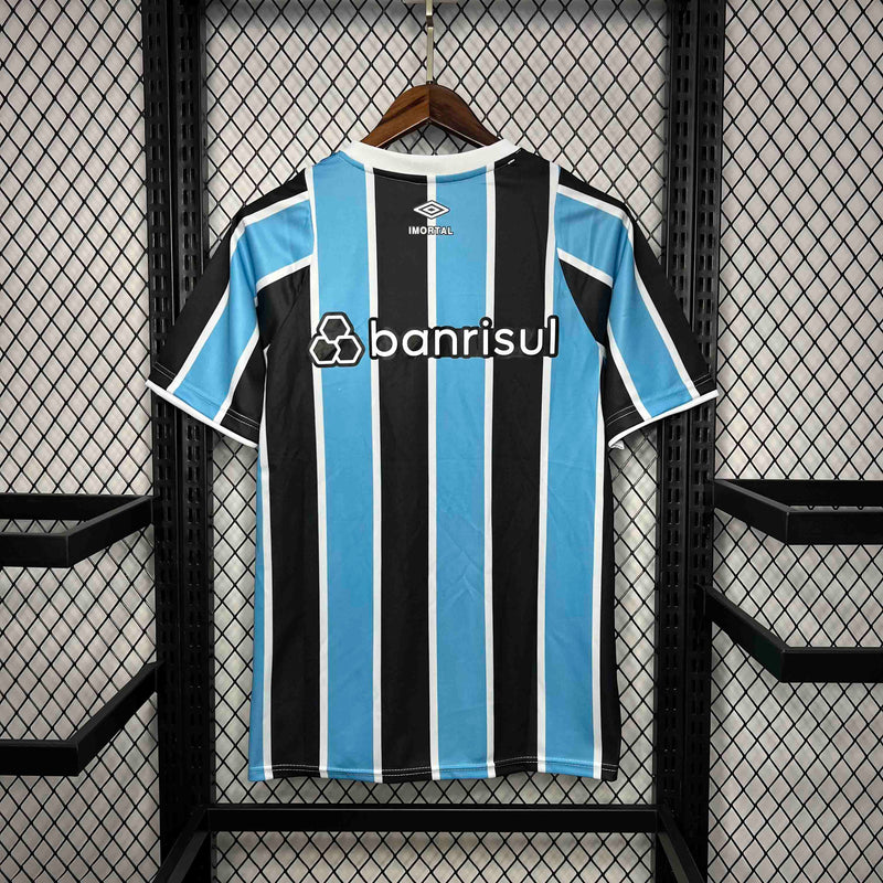 Camisa Grêmio Home 2024/25 - Umbro Torcedor Masculina - Azul/Preta