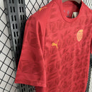 Camisa Pronta Entrega Valencia Away 2025/26 - Puma Torcedor Masculina - Vermelha/Laranja