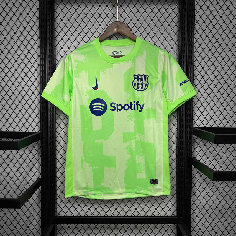 Camisa Barcelona Third 2024/25 - Nike Torcedor Masculina - Verde/Azul