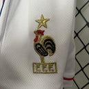 Conjunto Kit Infantil Seleção França Home 1998/99 - Adidas Retrô - Azul/Branca