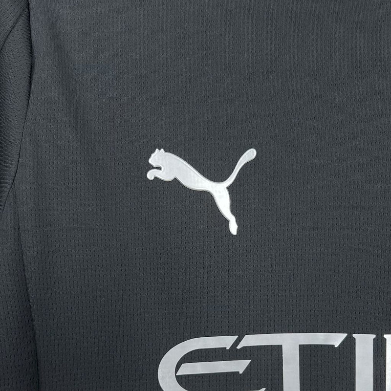 Camisa Manchester City Black 2025/26 - Puma Torcedor Masculina - Preta/Branca