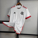 Camisa Pronta Entrega Flamengo Away 2024/25 - Adidas Torcedor Masculina - Branca/Vermelha