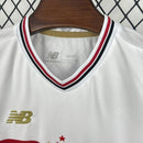 Conjunto Kit Infantil São Paulo Home 2025/26 - New Balance Torcedor - Branca/Vermelha