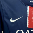 Conjunto Kit Infantil PSG Home 2024/25 - Nike Torcedor - Azul/Vermelha