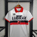 Camisa Pronta Entrega Flamengo 1986/87 - Umbro Retrô Masculina - Branca/Vermelha