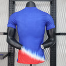 Camisa Seleção EUA Away 2024/25 - Nike Jogador Masculina - Azul/Vermelha