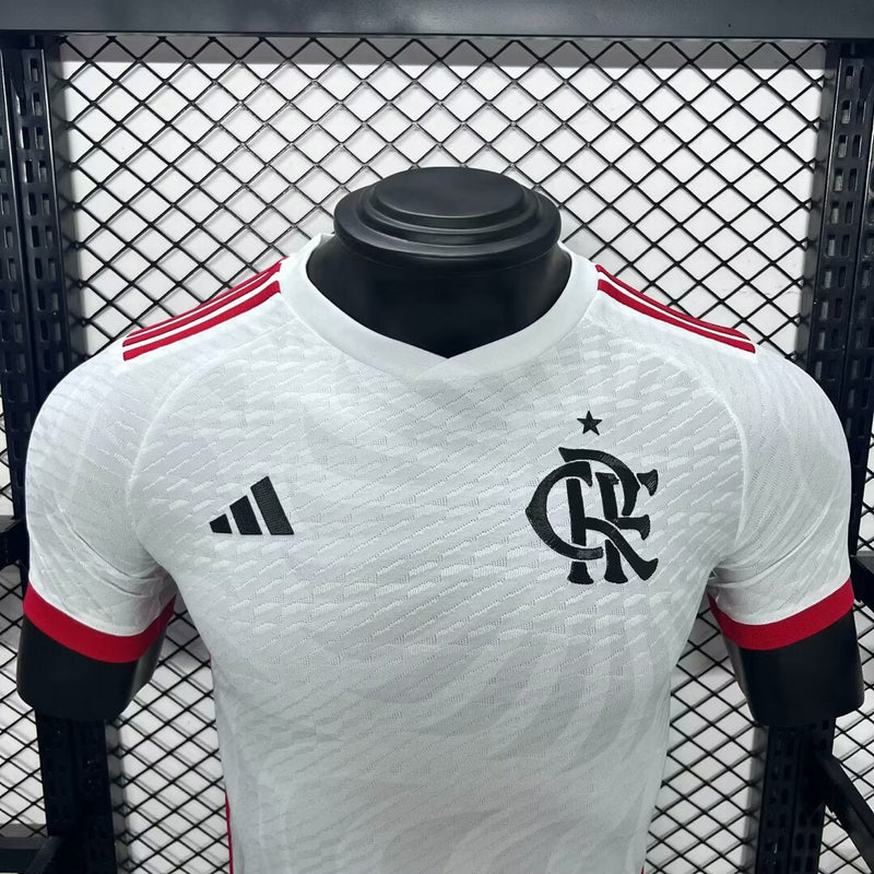 Camisa Flamengo Away 2024/25 - Adidas Jogador Masculina - Branca/Vermelha