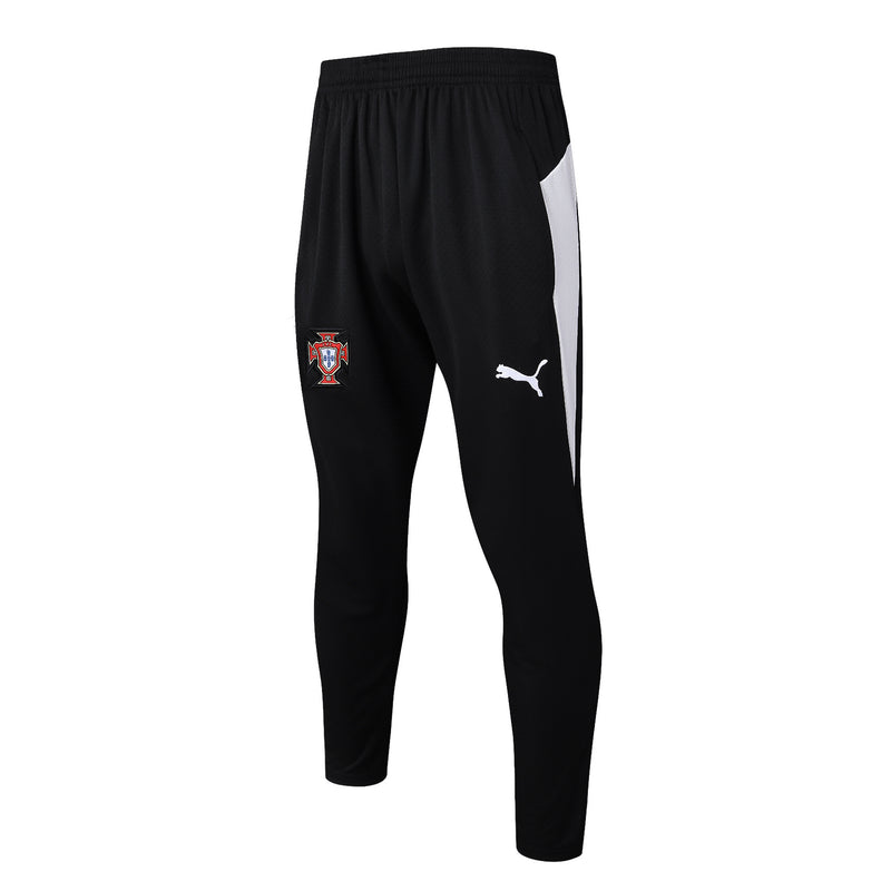 Conjunto Half Ziper Seleção Portugal 2025/26 - Puma Jaqueta + Calça - Preta/Vede