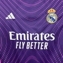 Conjunto Kit Infantil Real Madrid Goleiro 2025/26 - Adidas Torcedor - Rosa/Roxa