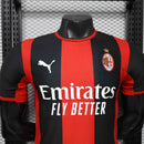 Camisa AC Milan Home 2026/27 - Puma Jogador Masculina - Preta/Vermelha