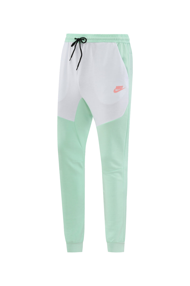 Kit Conjunto Nike Tech Fleece - Jaqueta e Calça- Verde/Branca