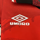 Conjunto Kit Infantil Manchester United Home 1994/96 - Umbro Retrô - Vermelha/Branca
