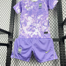 Conjunto Kit Infantil Seleção Korea Away 2026/27 - Nike Torcedor - Lilás/Branca