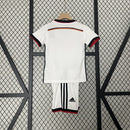 Conjunto Kit Infantil Seleção Alemanha Home 2014/15 - Adidas Retrô - Branca/Vermelha