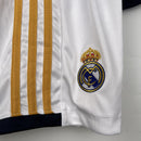 Conjunto Kit Infantil Real Madrid Home 2023/24 - Adidas Torcedor - Branca/Amarela