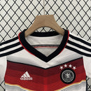 Conjunto Kit Infantil Seleção Alemanha Home 2014/15 - Adidas Retrô - Branca/Vermelha