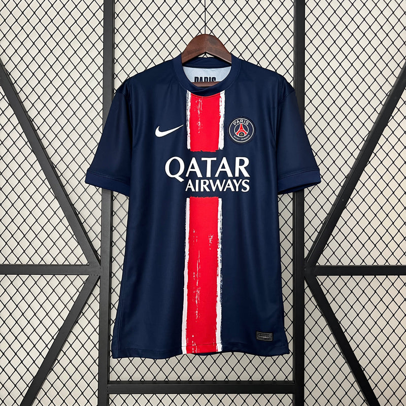 Camisa PSG Home 2024/25 - Nike Torcedor Masculina - Azul/Vermelha