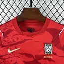 Conjunto Kit Infantil Seleção Korea Home 2026/27 - Nike Torcedor - Vermelha/Preta