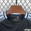 Conjunto Kit Infantil Aston Villa Away 2025/26 - Adidas Torcedor - Preta/Branca
