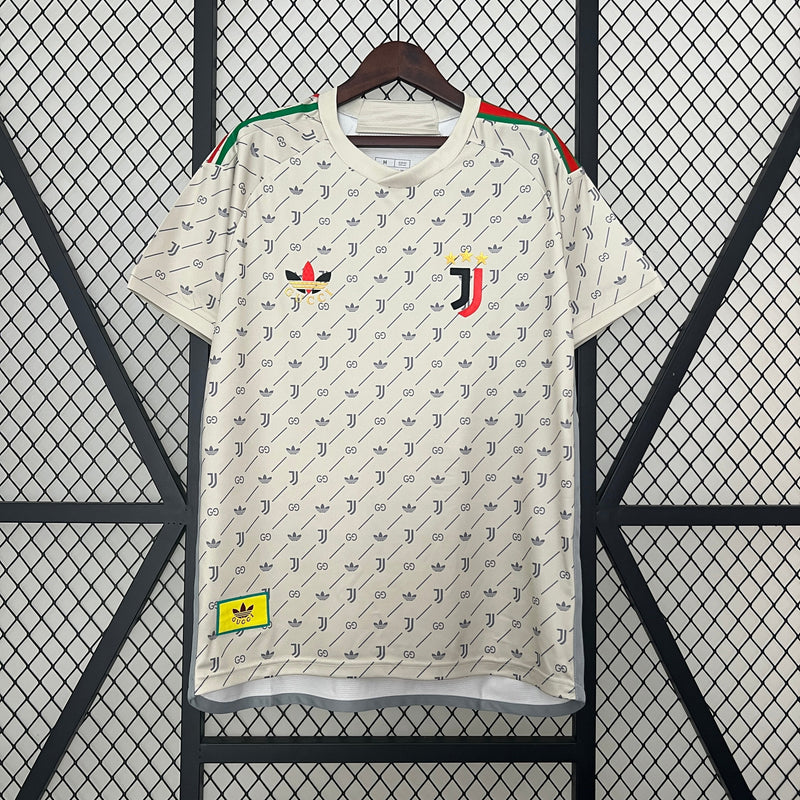 Camisa Juventus Edição Especial 2024/25 - Adidas Torcedor Masculina - Bege/Cinza